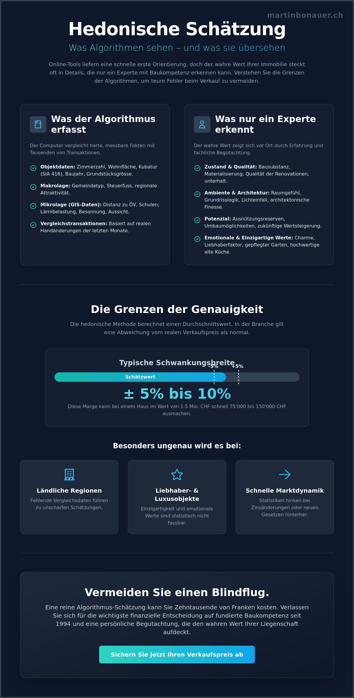 Hedonische schätzung genauigkeit
