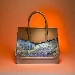 「Isabella」Orchard Bordered by Cypresses - Van Gogh Collection