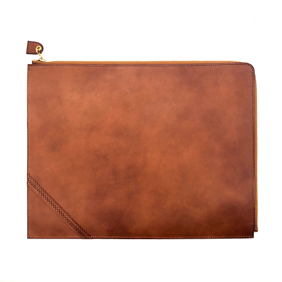 Thumbnail: 「Maya」Cow Leather Punched Hold Pouch