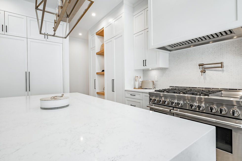 Miami kitchen remodel with custom cabinets and modern finishes.