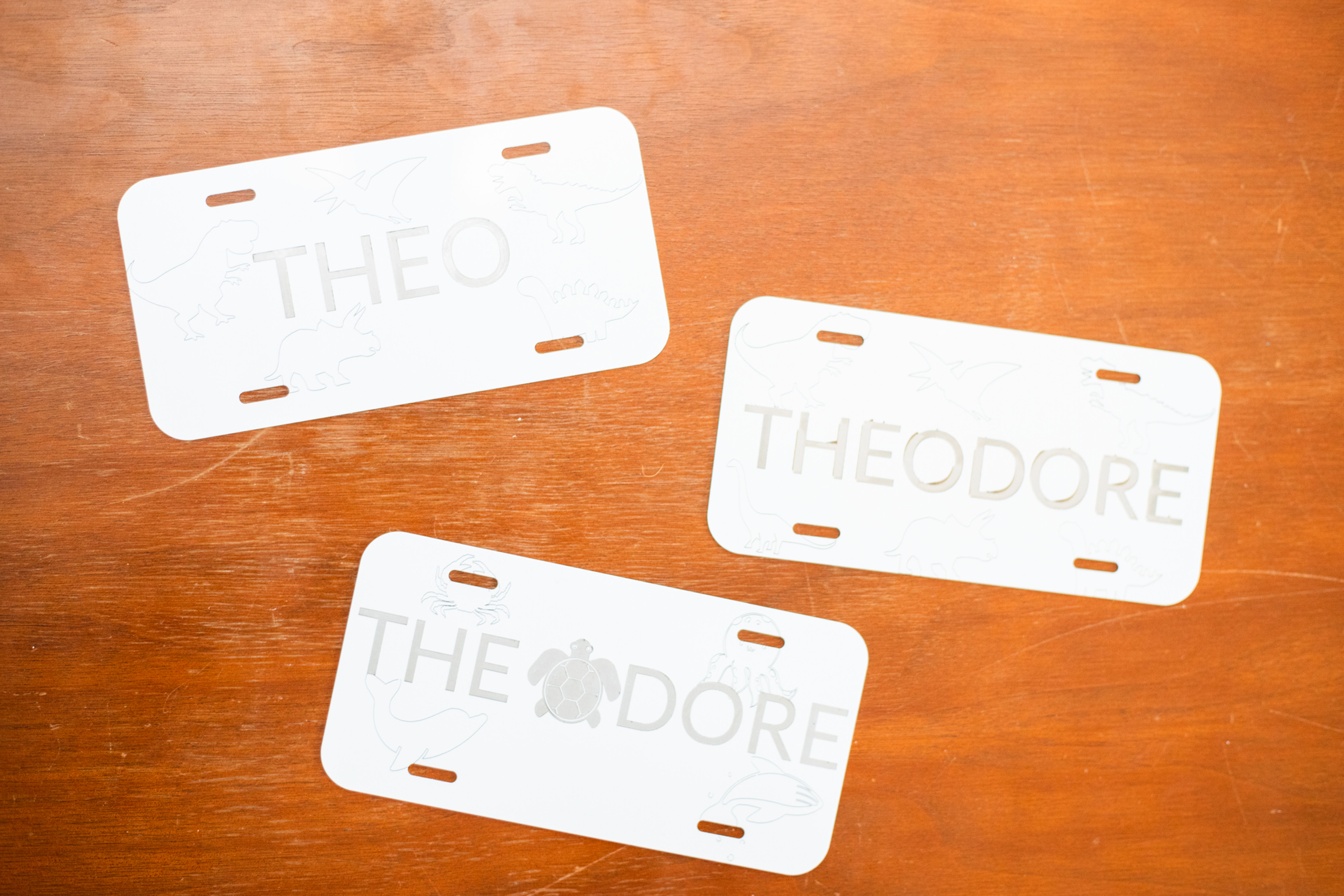 Custom 3 x 5 metal plates