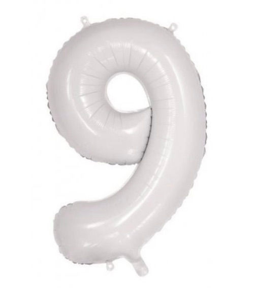 Thumbnail: white 86cm Number Balloon