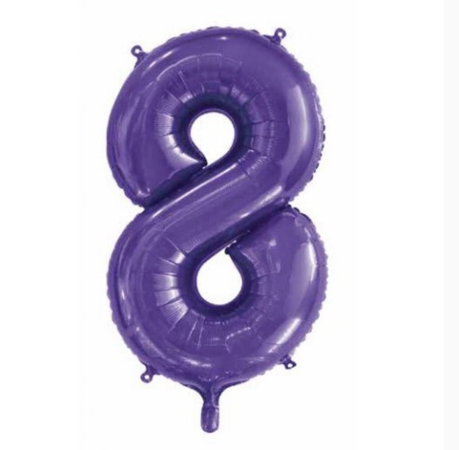 Thumbnail: Purple 86cm Balloon Number