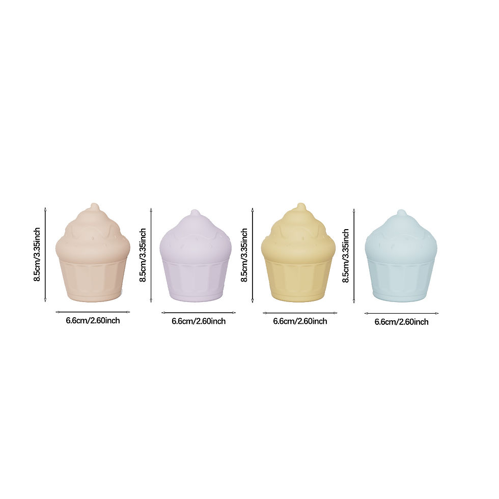 Thumbnail: Silicone Cup Cake Toy Set