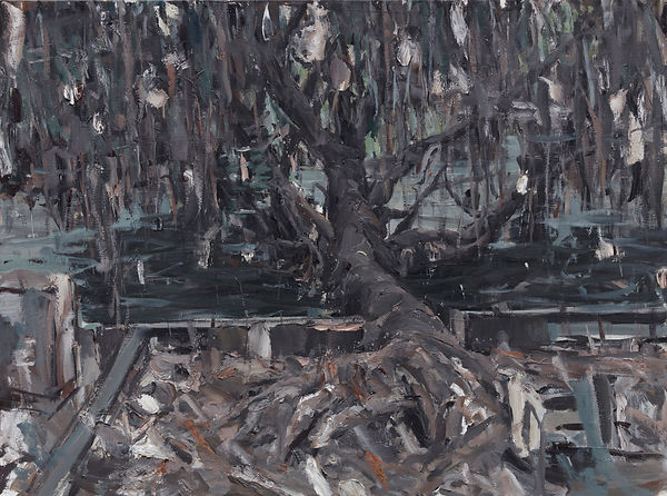 물가 나무(The riverside tree)_oil on canvas_