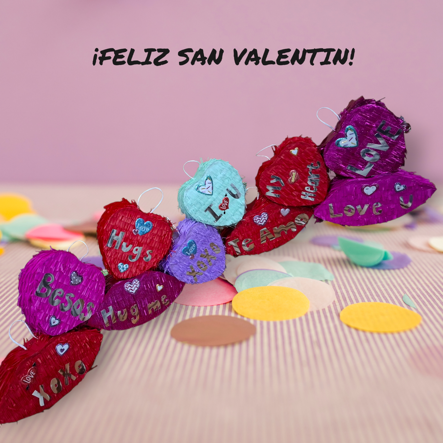 💟 Mini Piñatas San Valentín con dulces