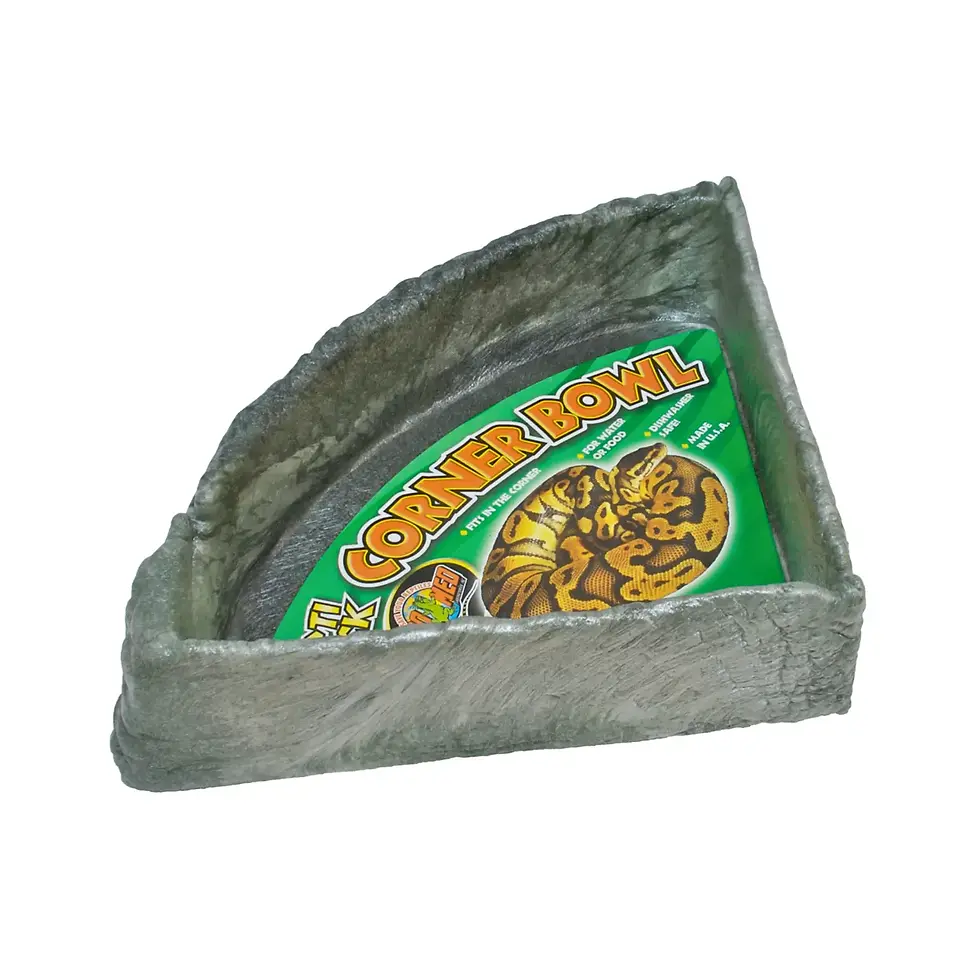 Zoomed Bol d'eau Repti Rock de coin en plastique recyclé