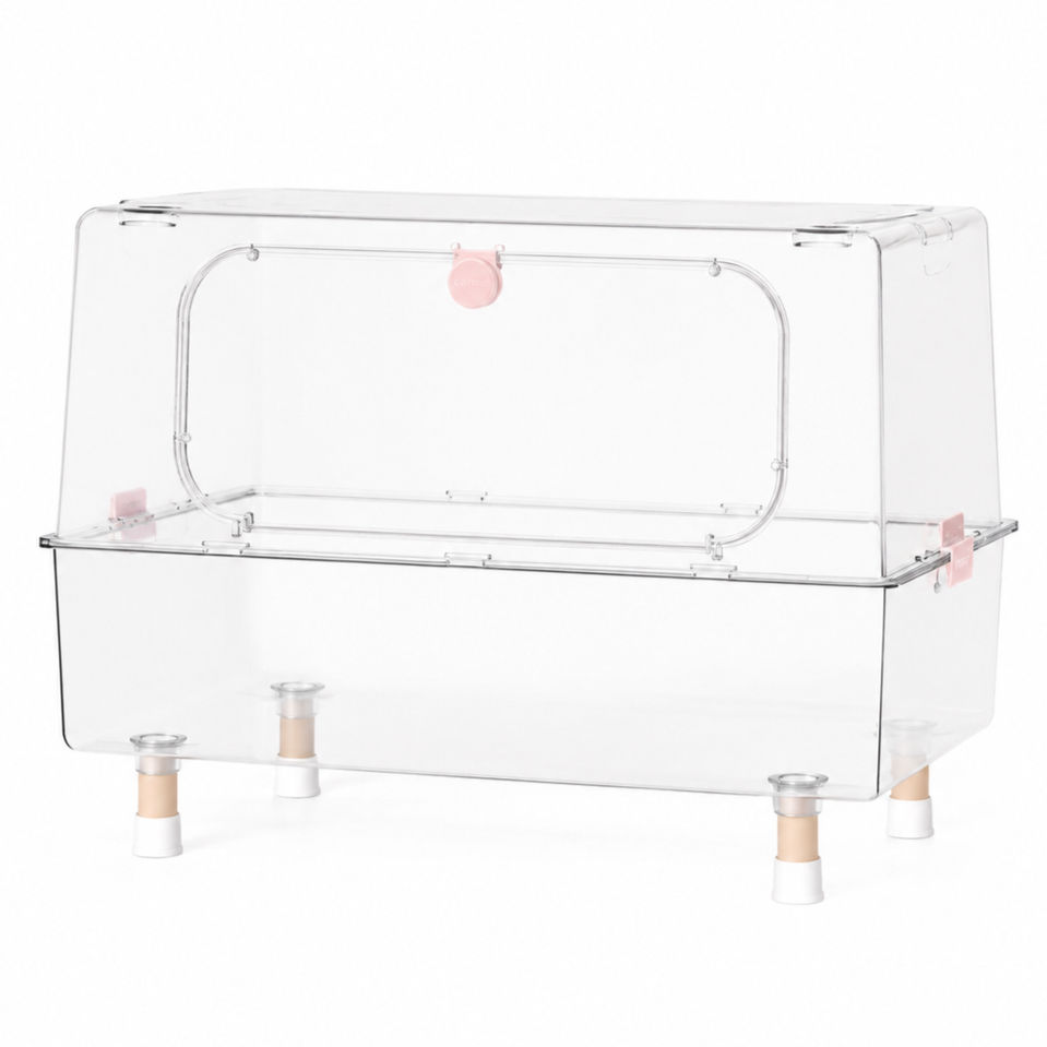 Cage en acrylique pour hamster et rongeurs - TV Viewing cage - Mini et Moe