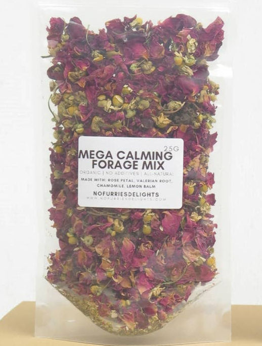 Mélange de fourrage calmant 25g - No Furries Delights