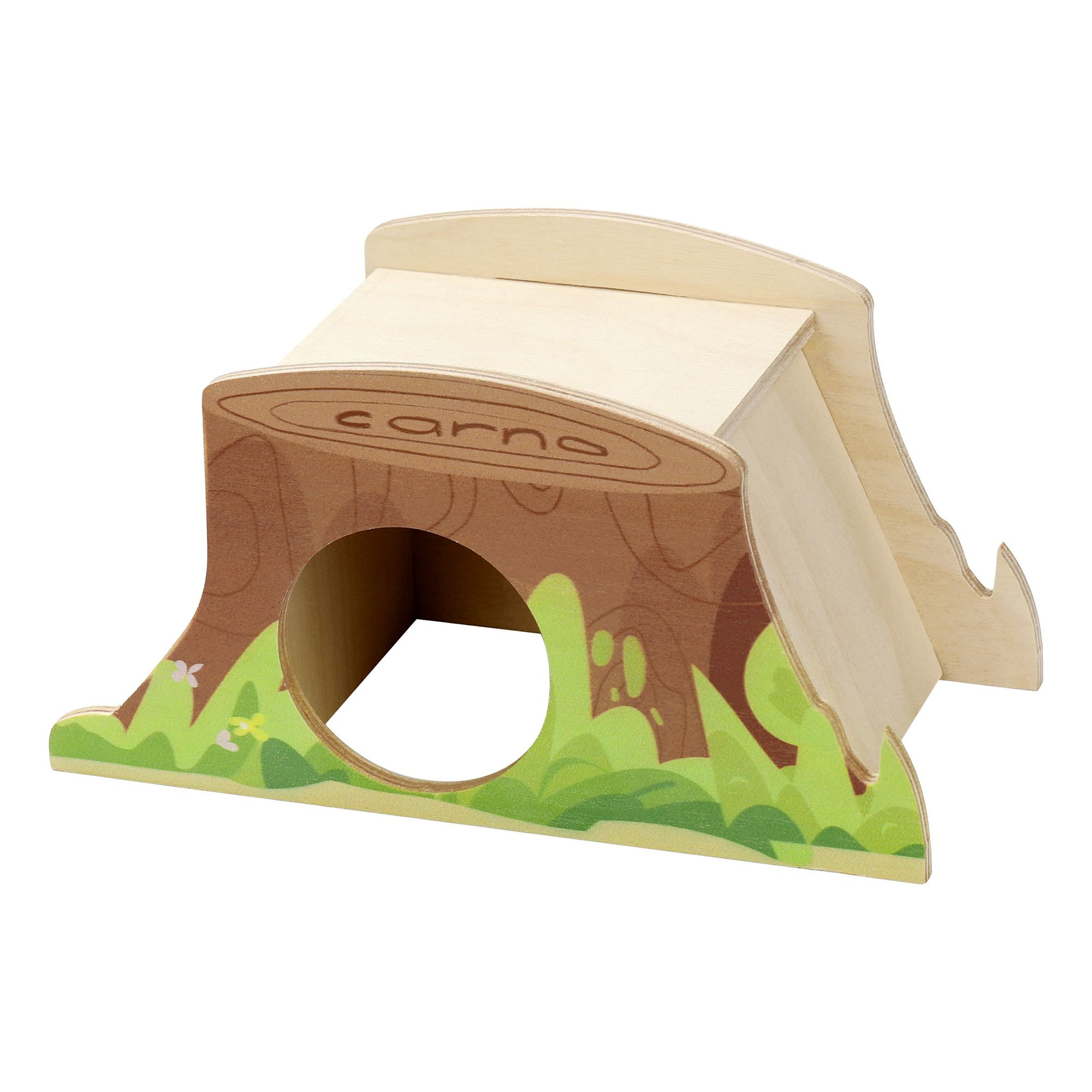 Cachette en bois - Souche d'arbre - Tree stump - Mini et Moe