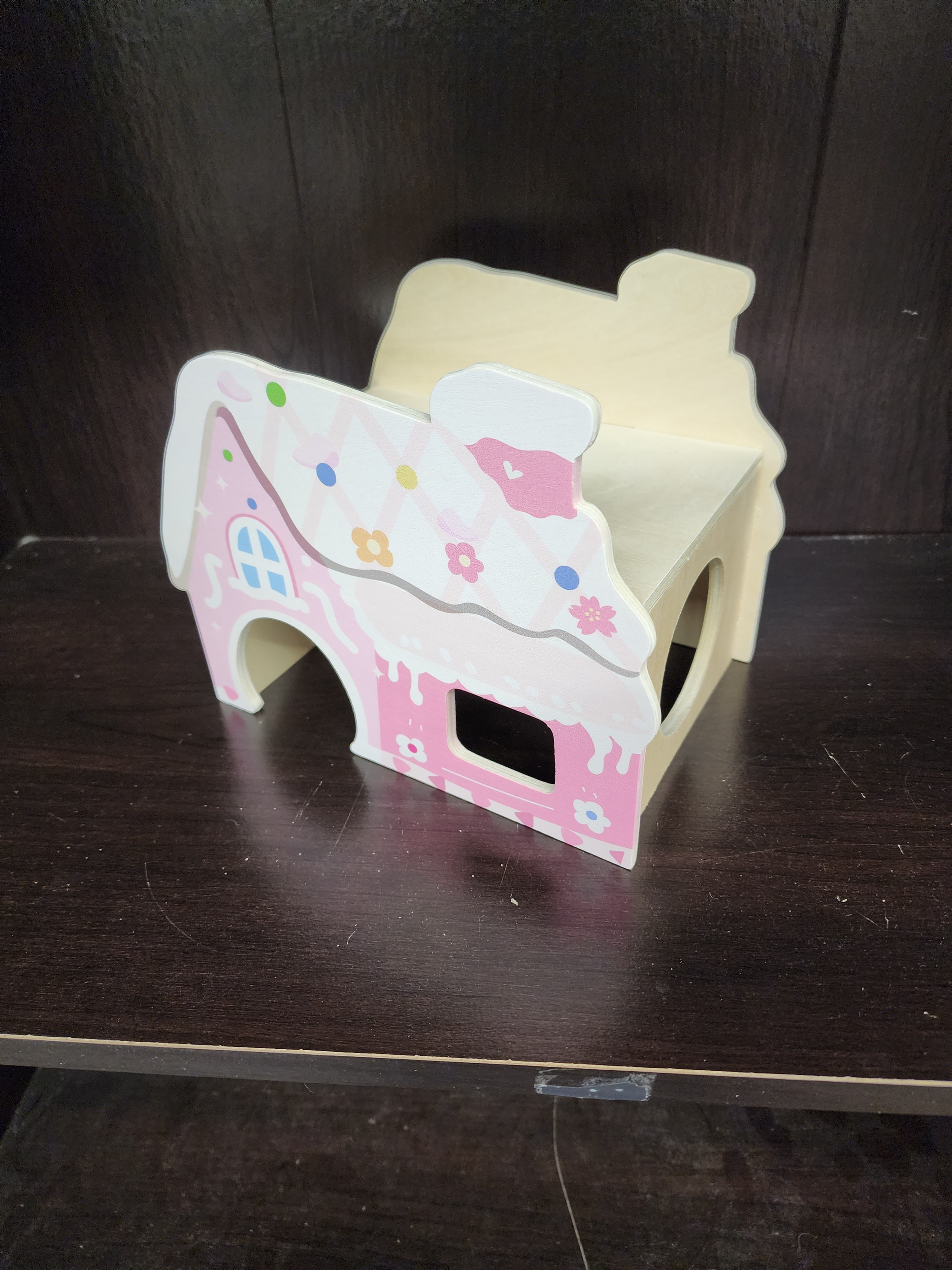 Mini & Moe cachette en bois "Maison de bonbons"