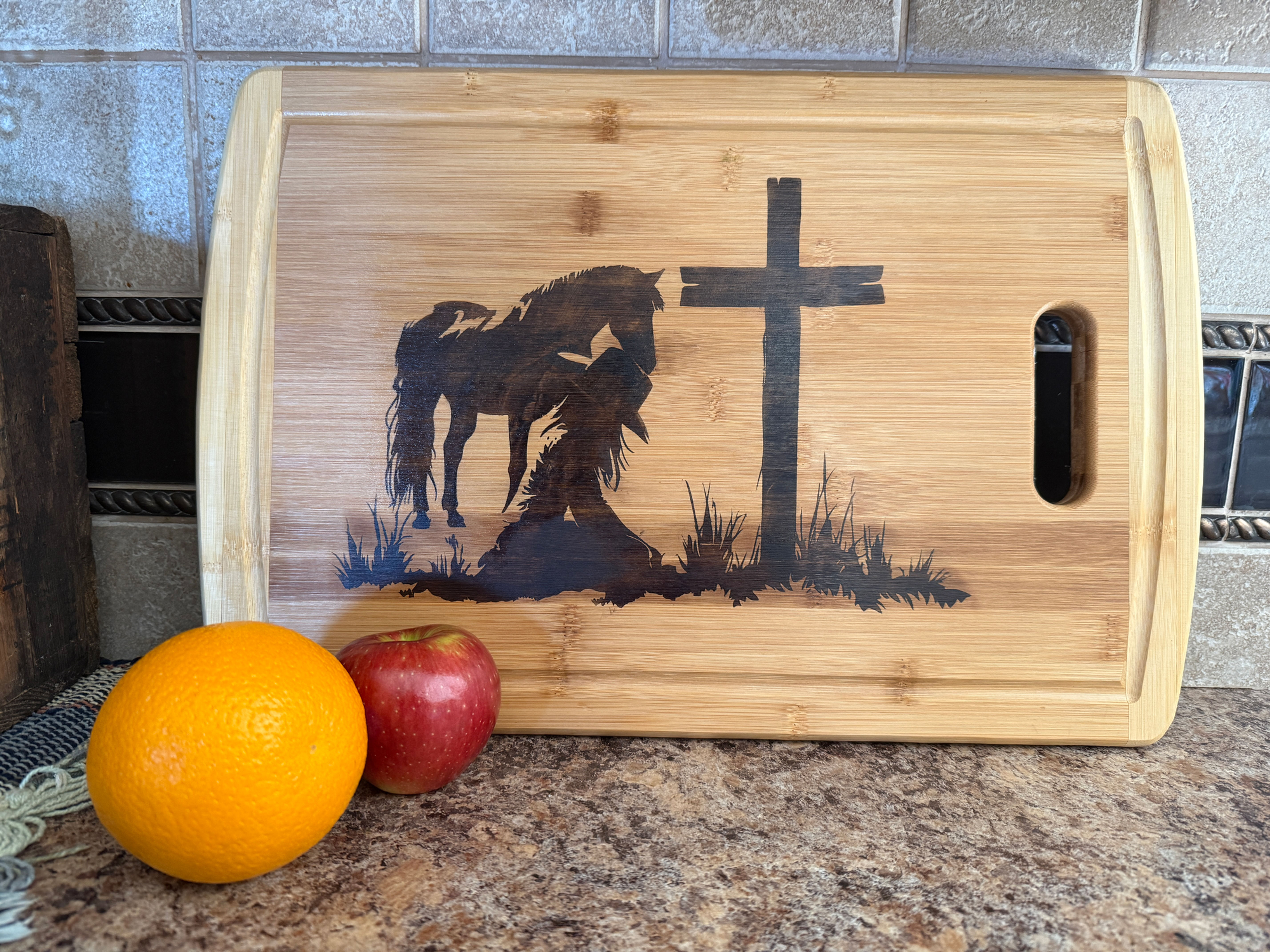 Praying Cowgirl - Cutting Board