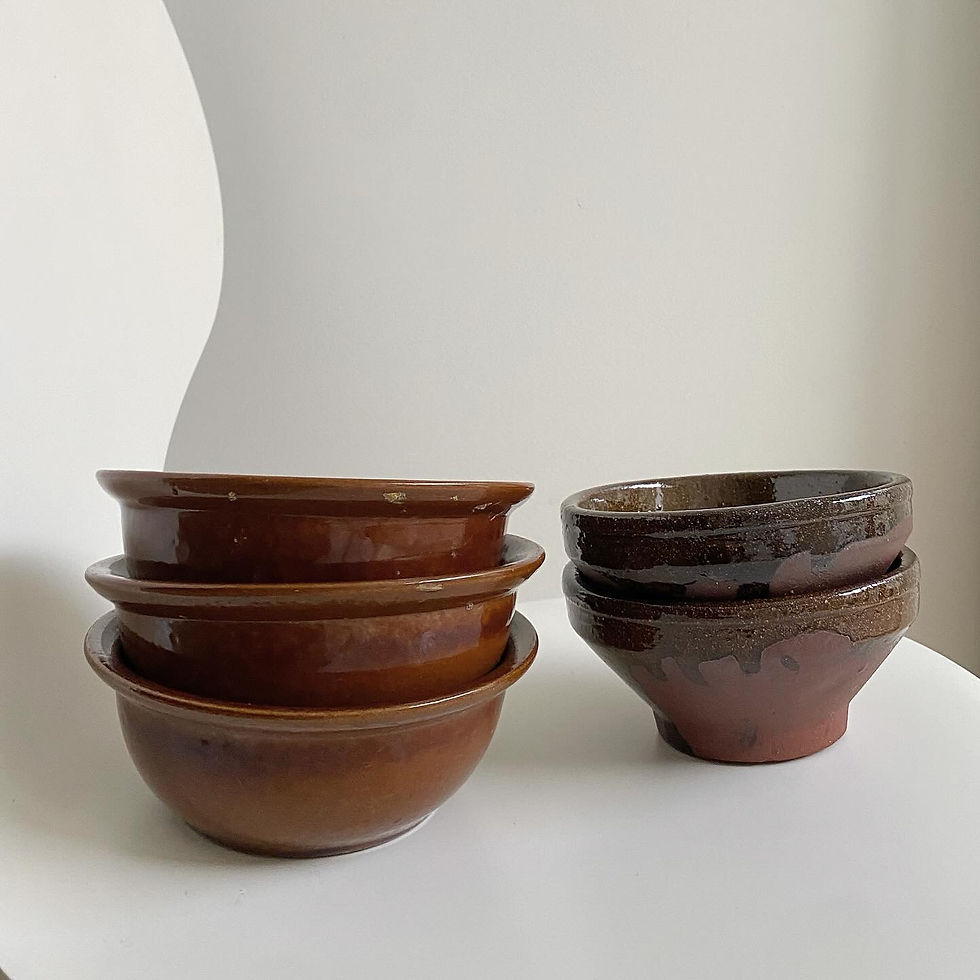 Thumbnail: GLAZED STONEWARE BOWLS [2] 