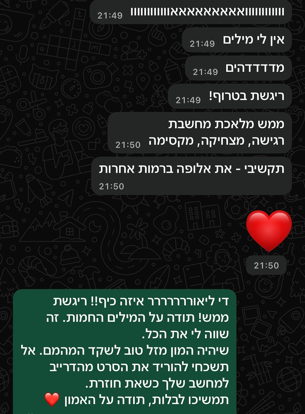 תגובות על סרטוני בר/בת מצווה פרימיום – MOVIT