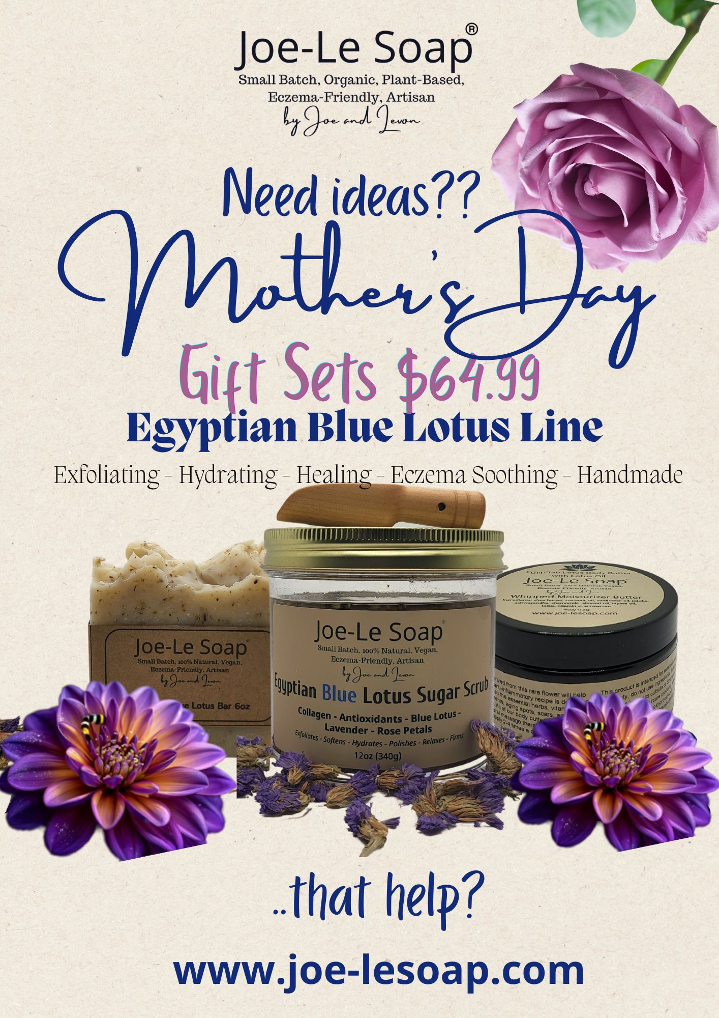 Egyptian Blue Lotus Gift Set
