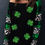 Thumbnail: Green Sequin Clover Patch Graphic Plaid&Leopard Sleeve Top
