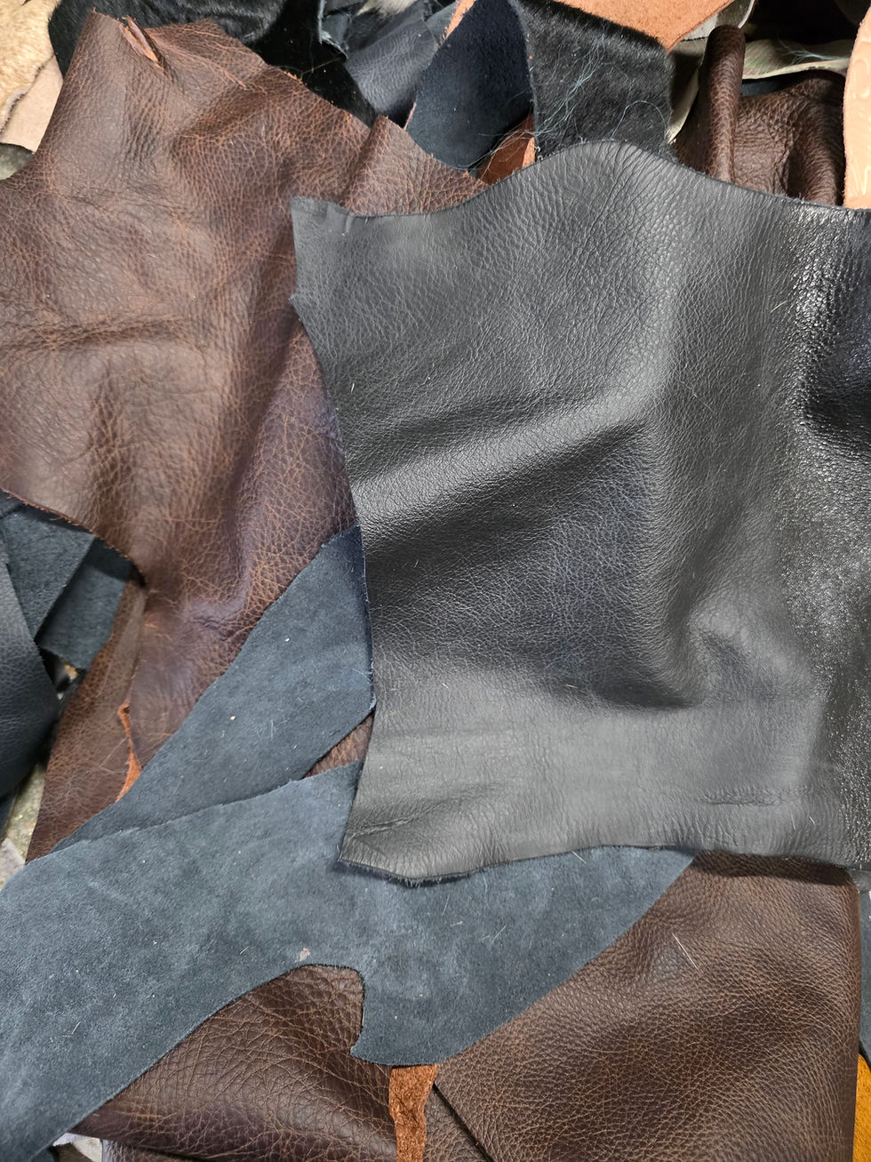 Thumbnail:  Leather/cowhide scrap box 47