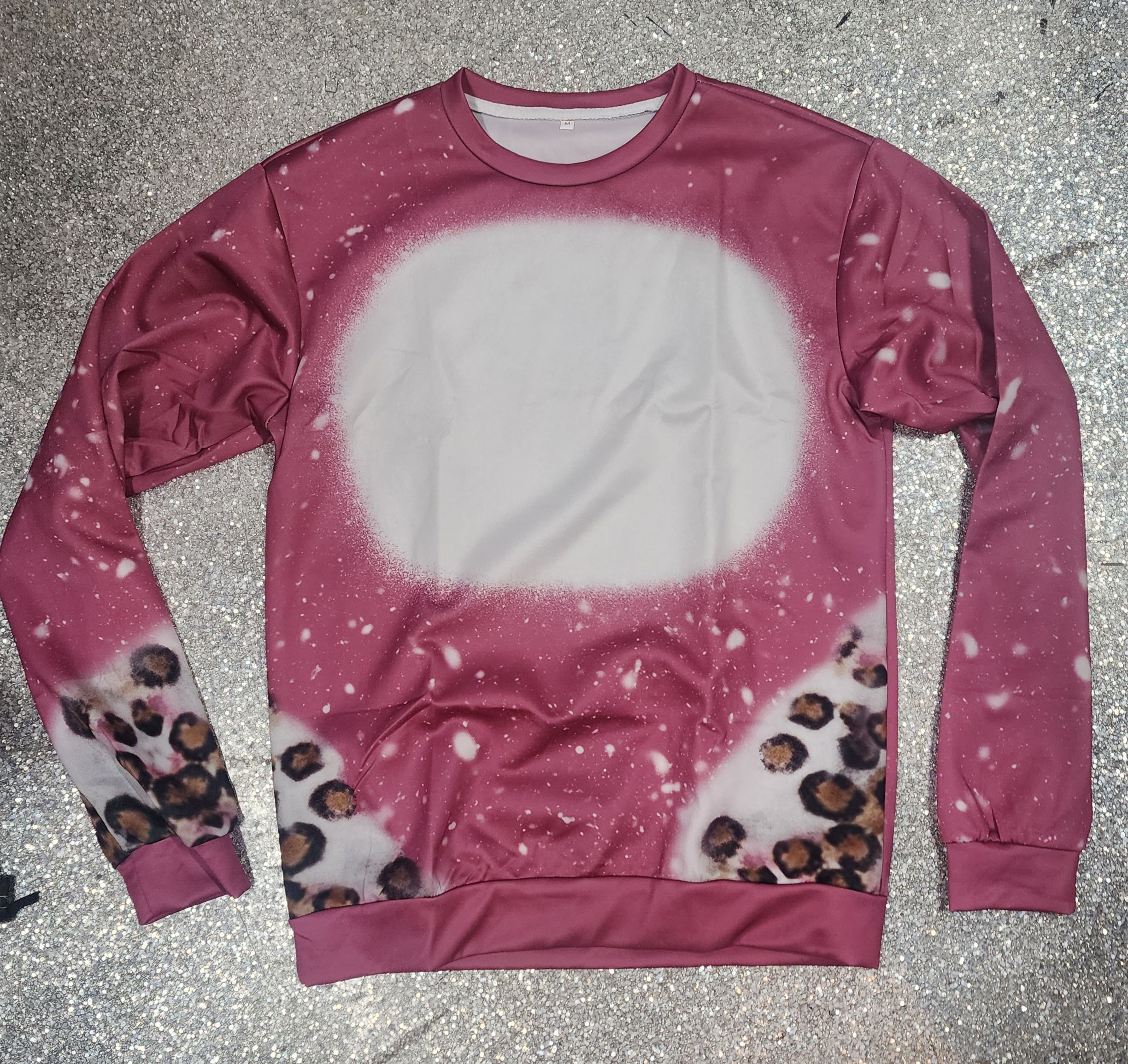 Rose  Long sleeve with leopard spots