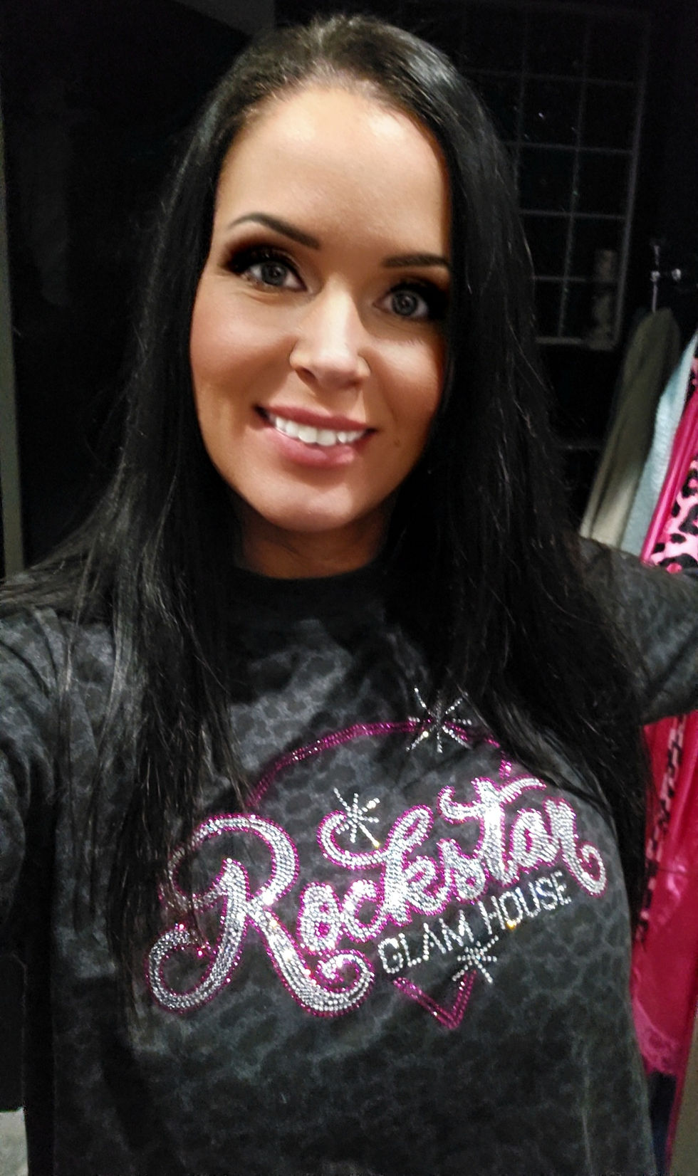 Thumbnail: Rhinestone RGH Ladies' Relaxed Long Sleeve T-Shirt 