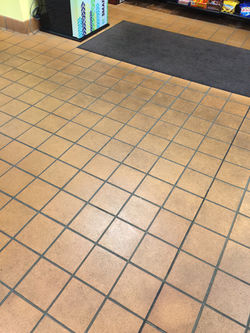 Floor cleaning-before