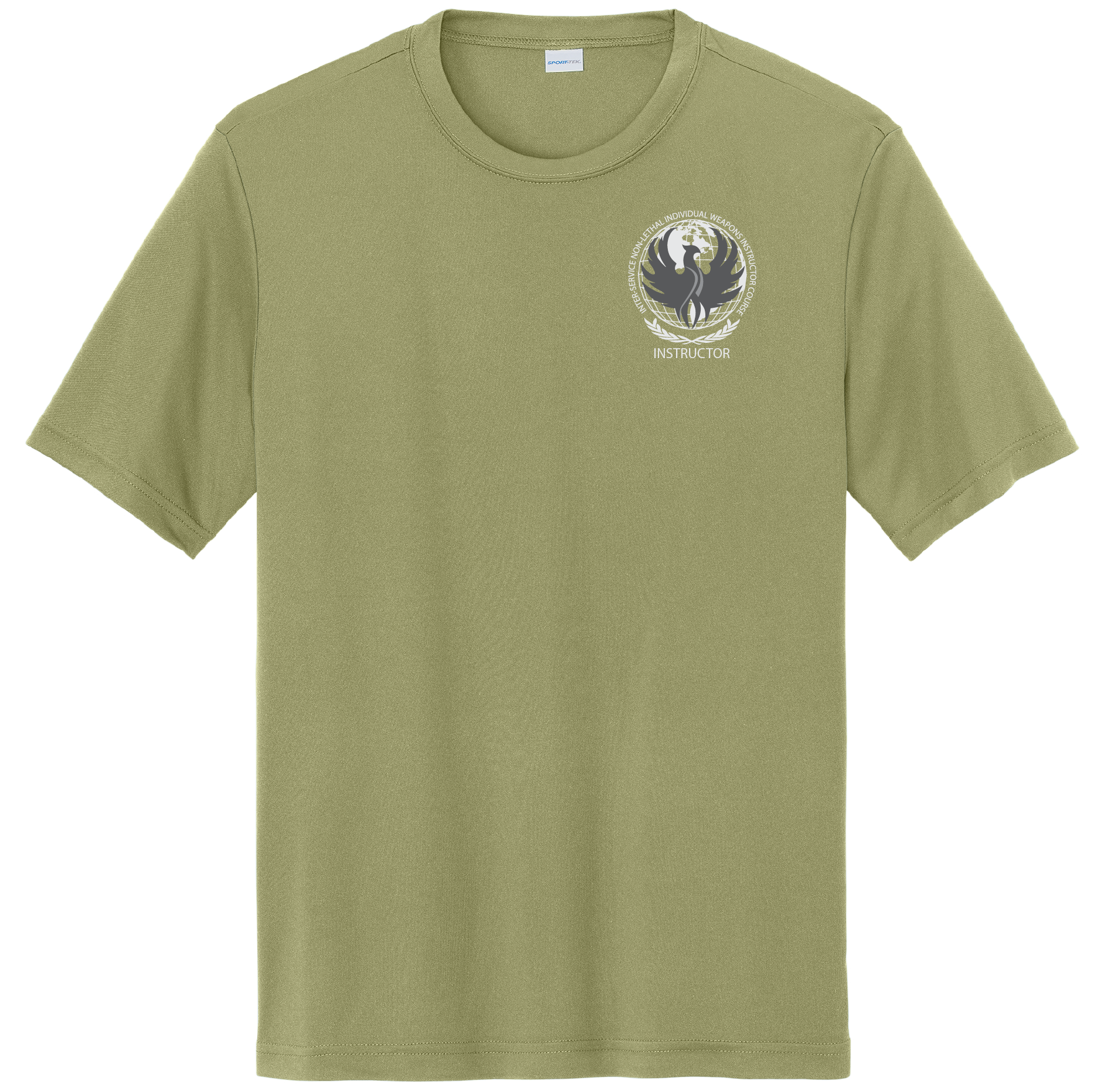Olive Drab Green Sport-Tek Dry Fit - Greyscale Logo (replaced Badger)
