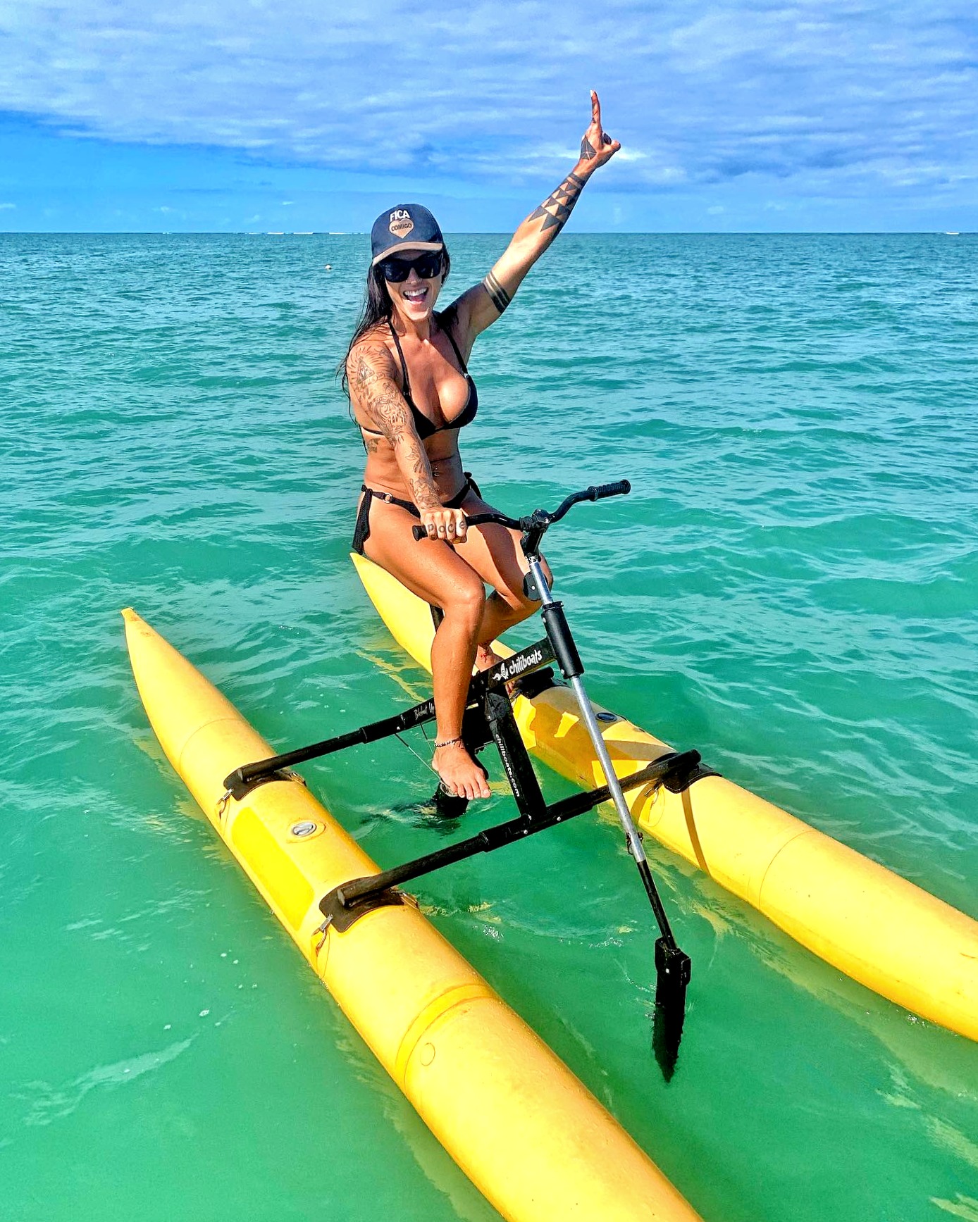 Pedalinho em Coroa Vermelha (Mar & Bike)