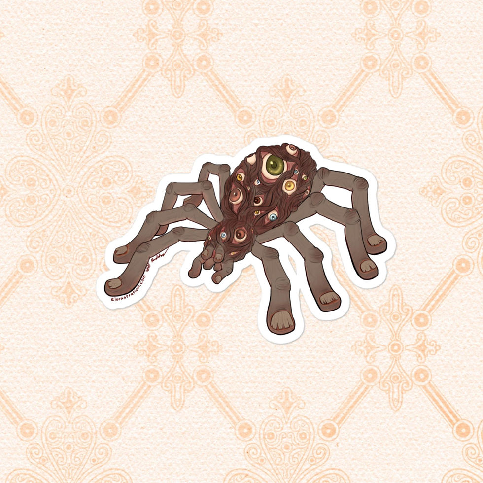 Thumbnail: Finger Spider Monster Sticker Version 2