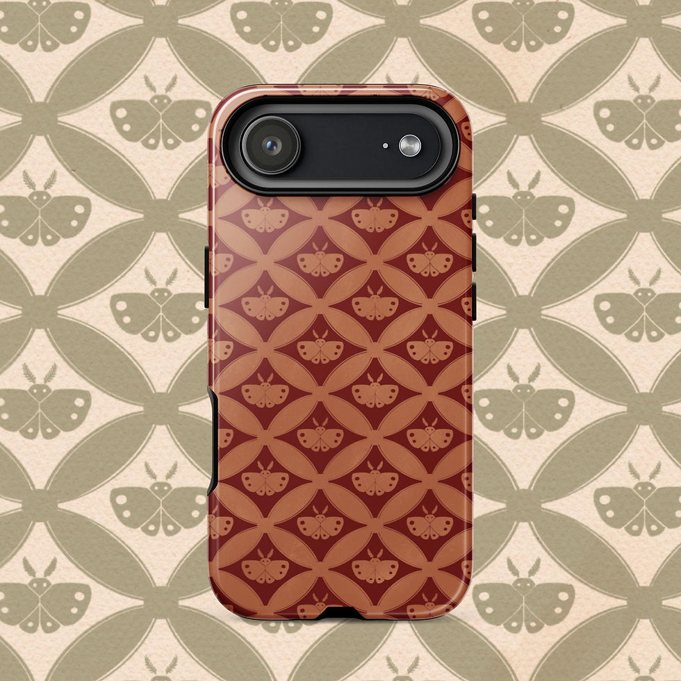 Thumbnail: Mothman Cryptid Pattern Tough Case for iPhone®