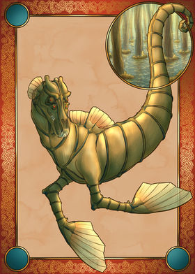 Kelpie, the water demon from Scottish Legends.

Illustration by elorastration.

Copyright © elorastration.com