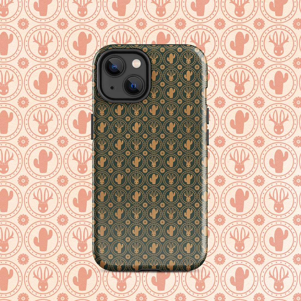 Thumbnail: Jackalope Cryptid Pattern Tough Case for iPhone®