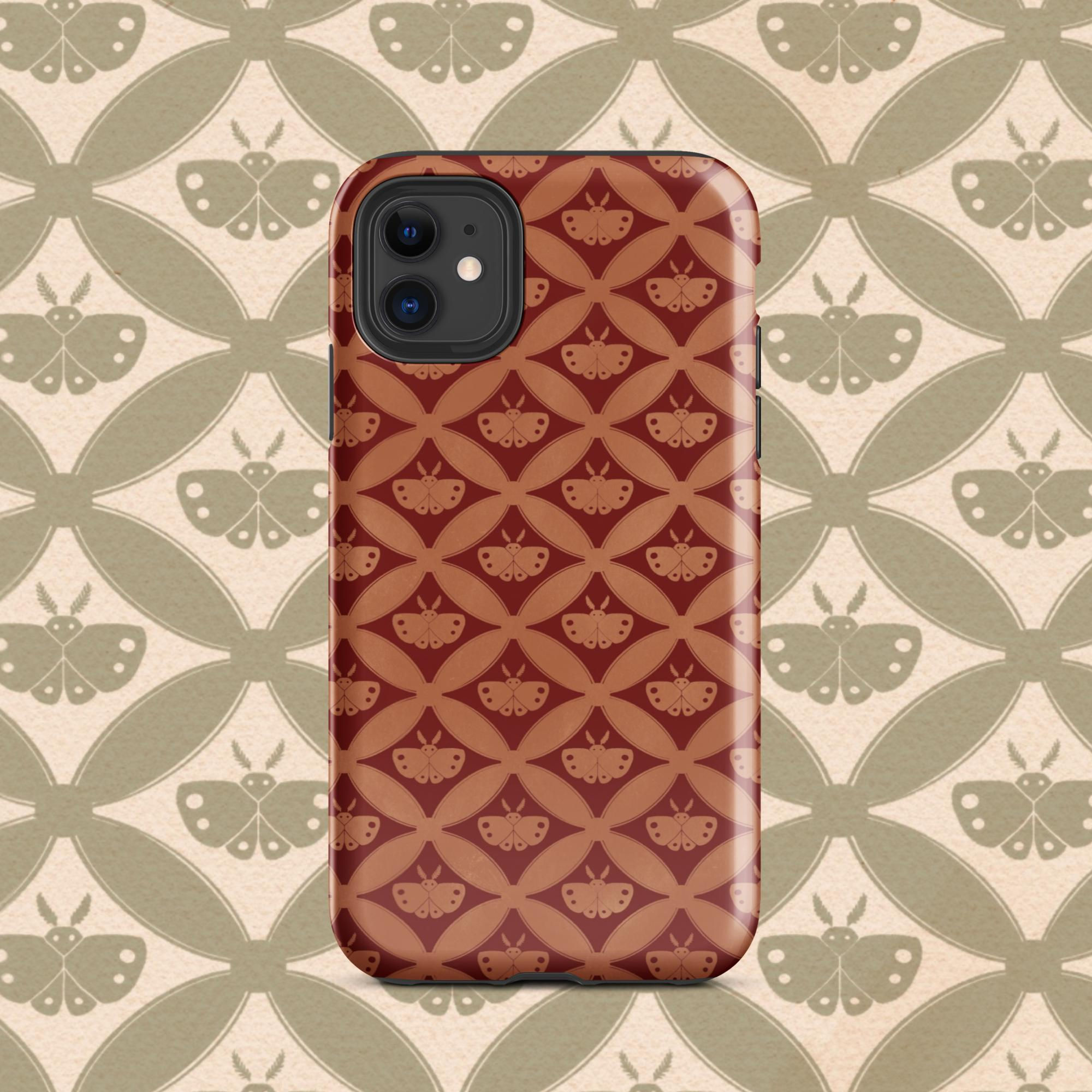 Mothman Cryptid Pattern Tough Case for iPhone®