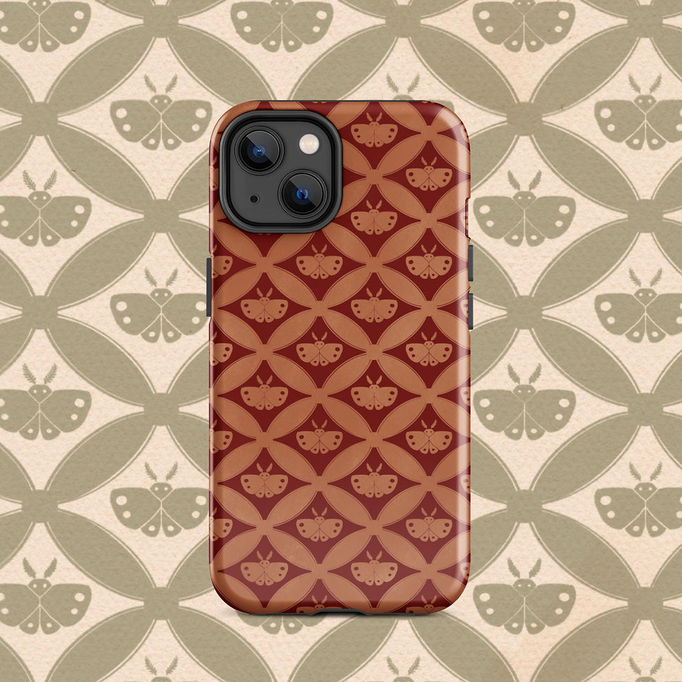 Thumbnail: Mothman Cryptid Pattern Tough Case for iPhone®