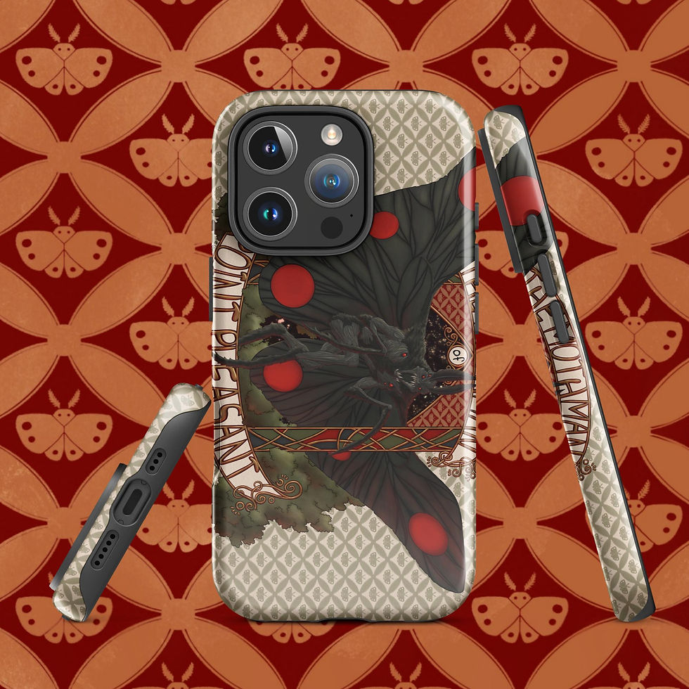 Thumbnail: The Mothman of Point Pleasant Cryptid Tough Case for iPhone®