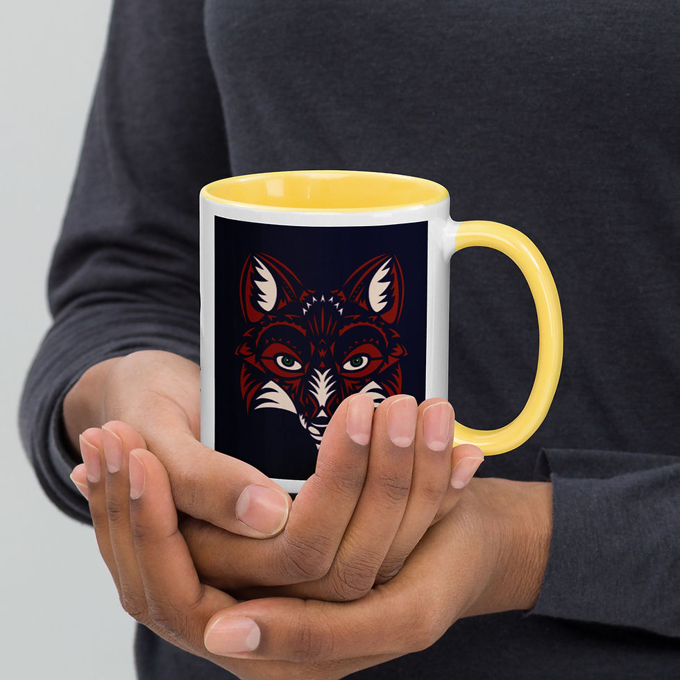 Thumbnail: FALL FOX MUG with Colour Inside