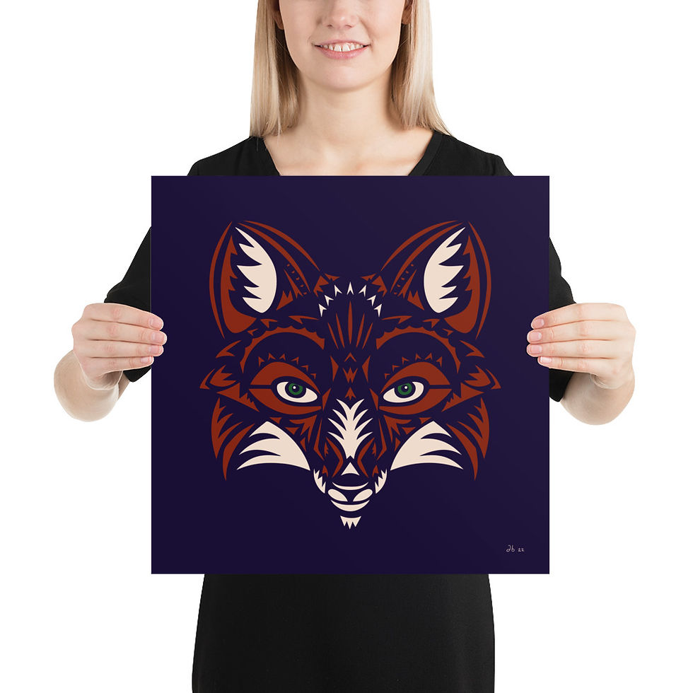Thumbnail: Fall Fox Digital Print