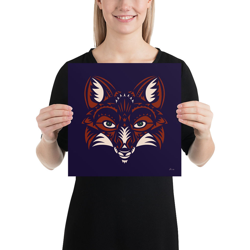 Thumbnail: Fall Fox Digital Print