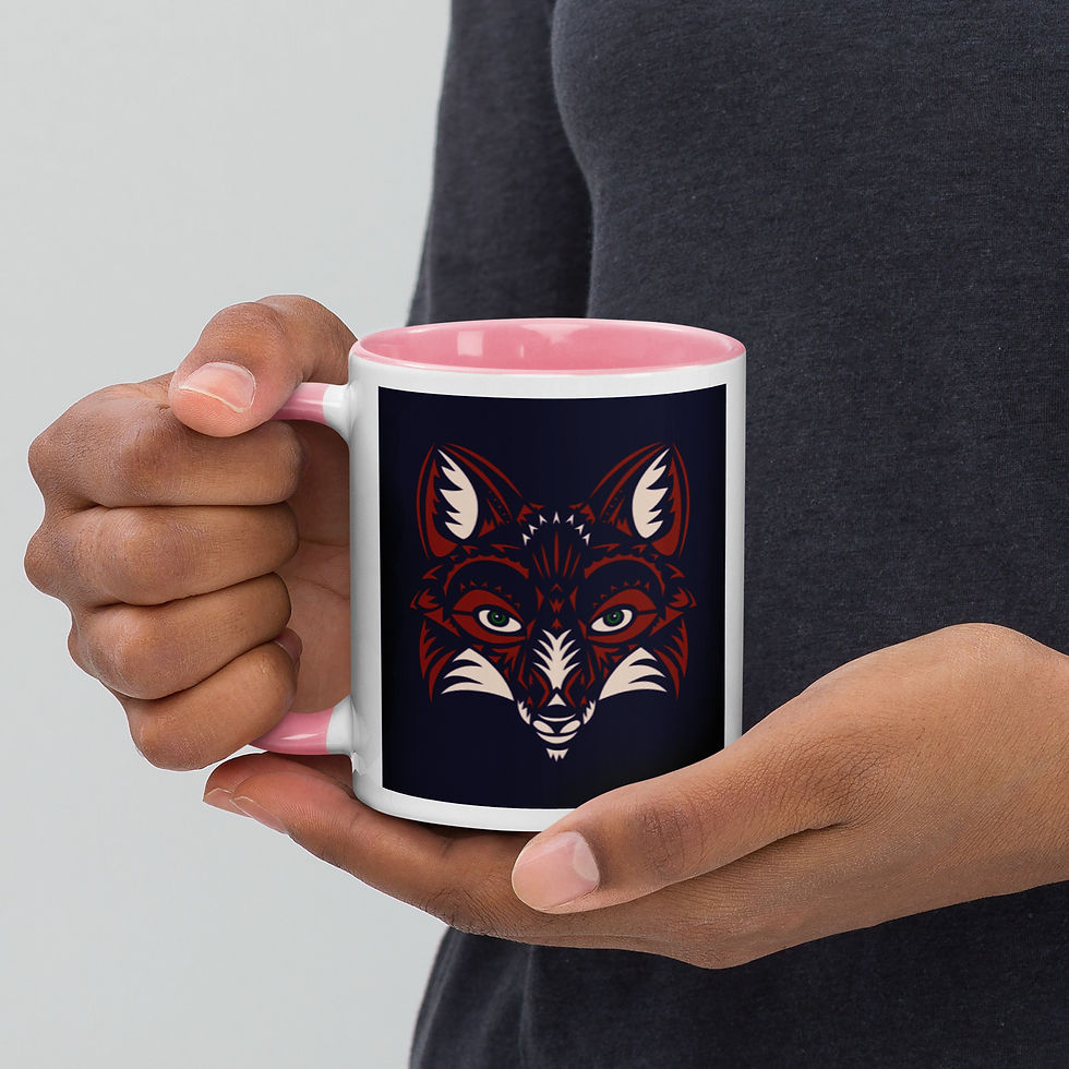 Thumbnail: FALL FOX MUG with Colour Inside