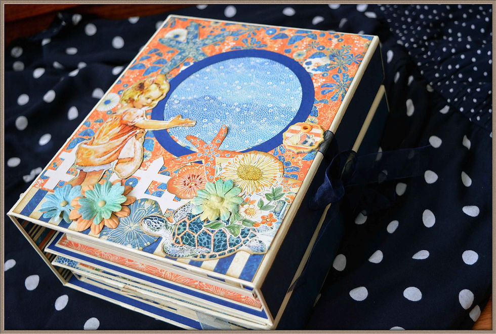 Graphic 45 Sun Kissed Scrapbook Folio Tutorial