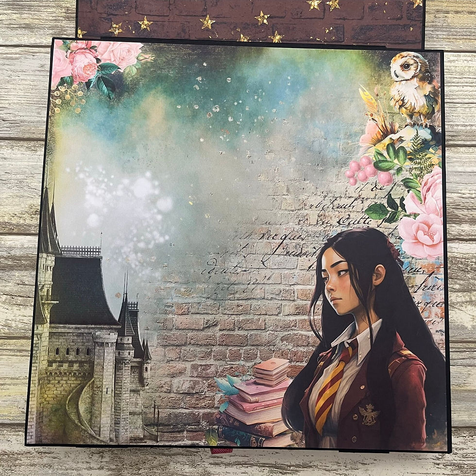 Thumbnail: World of Wizarding, Scrapbook Album Folio Tutorial PDF