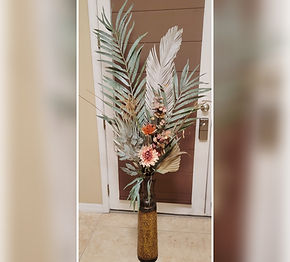 Tall Bohemian Base with floral
