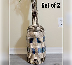 Large Rattan Vase
