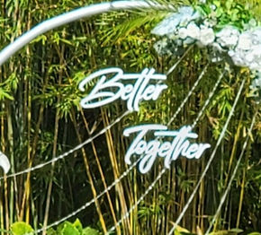 Better Together sign