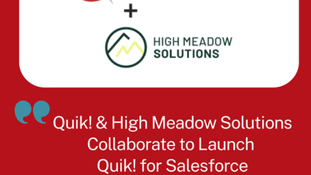 Salesforce Is Your System of Record. Quik! Makes It Your System of Trust.