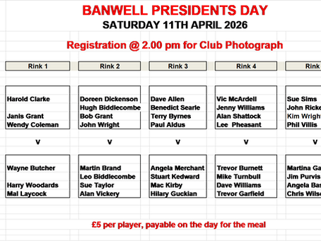 President's Day line-up, and other exciting news