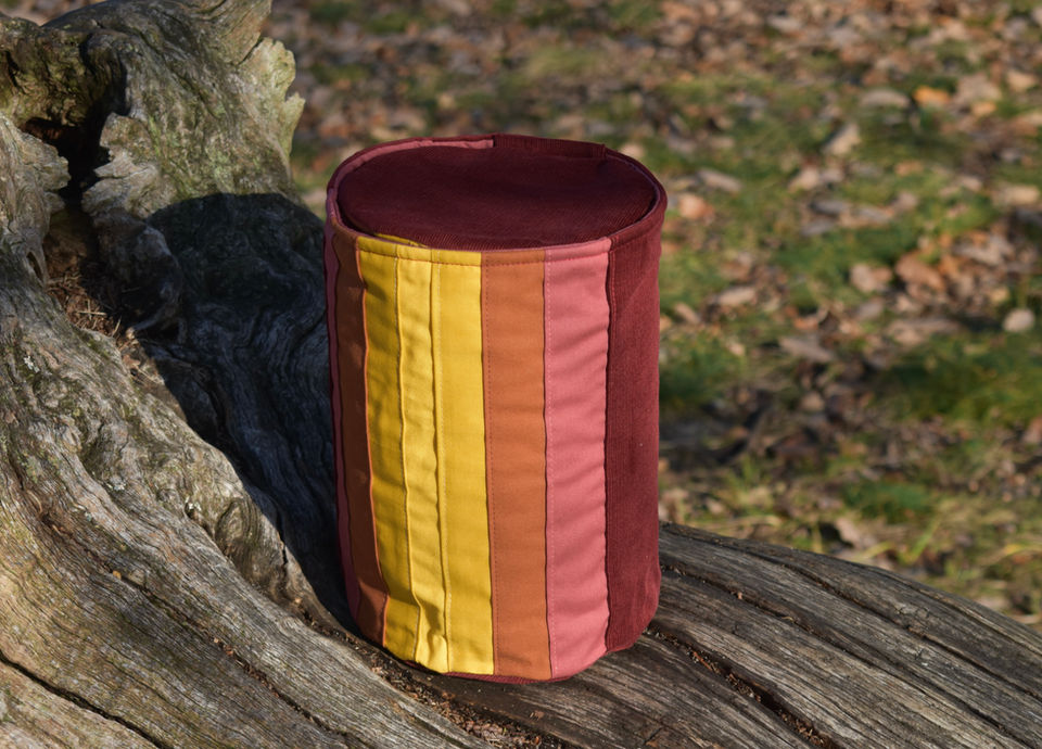 Handgemachte Stoffurne aus Bio-Baumwolle
