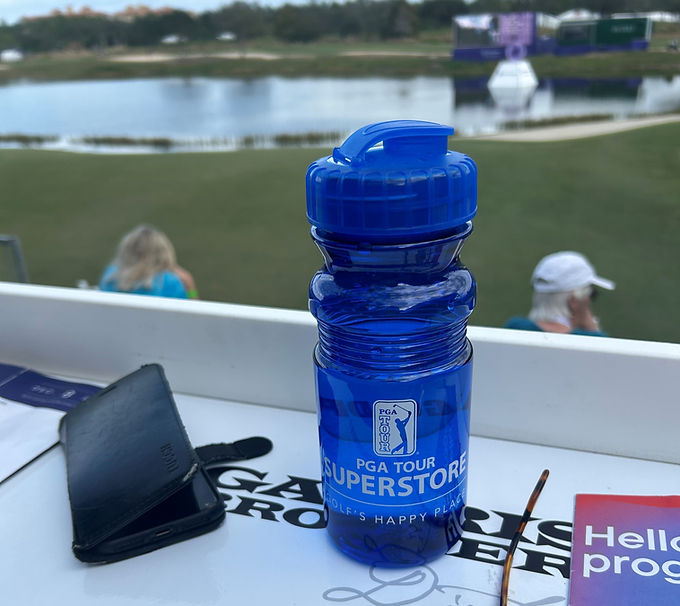 PGATSS Water bottle for VIP Hospitality_
