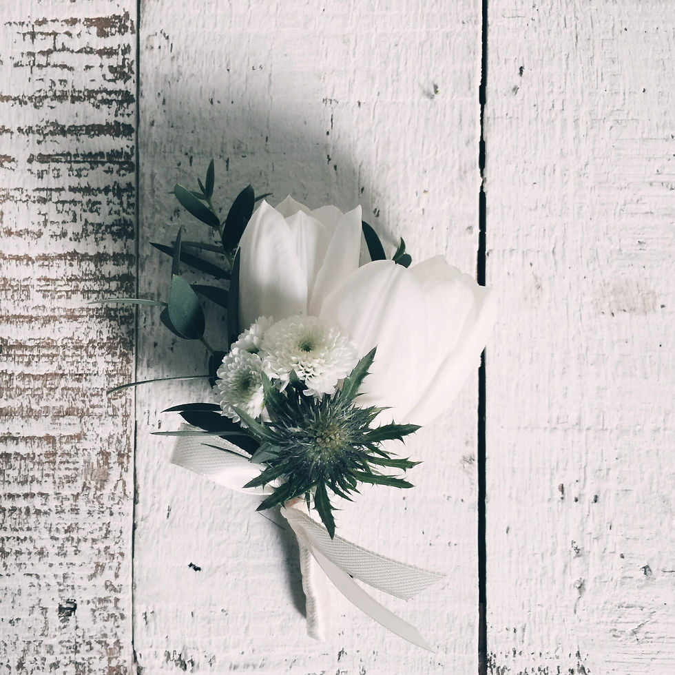 白鬱金香胸花 | FLOWER&HOUSE
