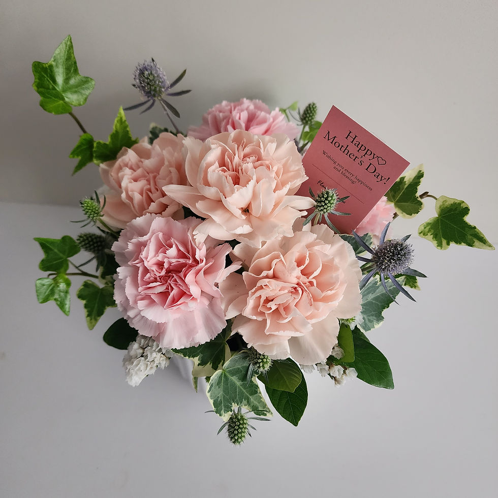縮圖：鮮花｜經典粉杏盆花