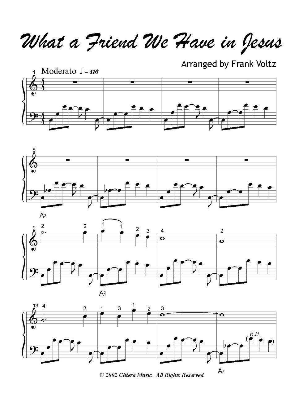 Thumbnail: What a Friend We Have in Jesus - PDF
