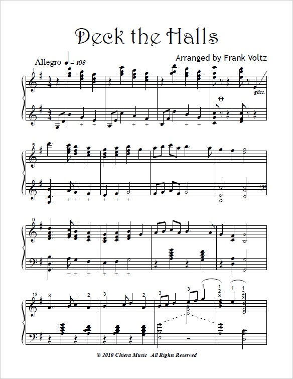 Thumbnail: Deck the Halls - PDF